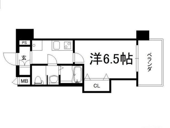 姫島駅 徒歩7分 13階の物件間取画像